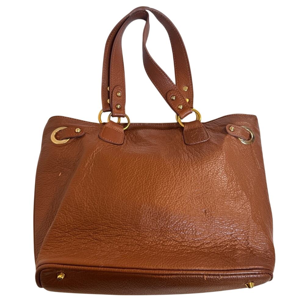 Vintage Tuscany Leather Tan Tote Bag Handbag Purse Classic